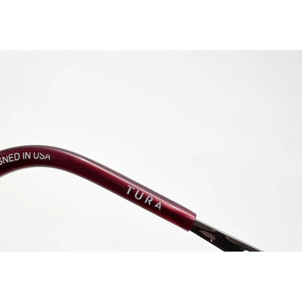 Tura Eyeglasses Women Rose Gold Semi-Rimless Metal Rectangular R510 53-18-135